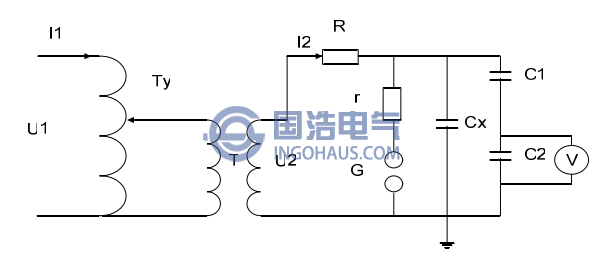 工頻耐壓試驗(yàn)原理接線圖